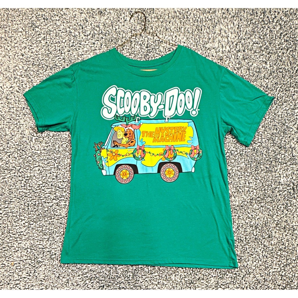 Scooby-Doo! Mystery Machine Green Graphic Unisex T-Shirt M Short Sleeve Crew
